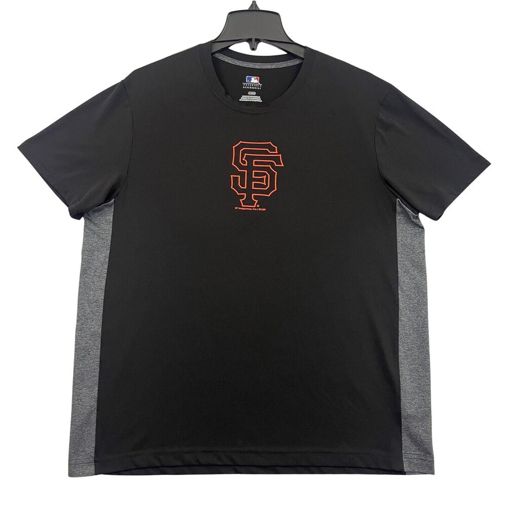 MLB San Francisco Giants Jersey T Shirt Mens Large Black Short Sleeve Logo Tee